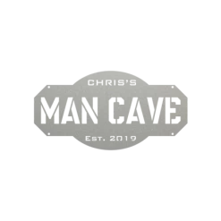Precision Metal Art Personalized Man Cave Sign