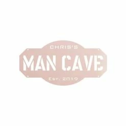 Precision Metal Art Personalized Man Cave Sign