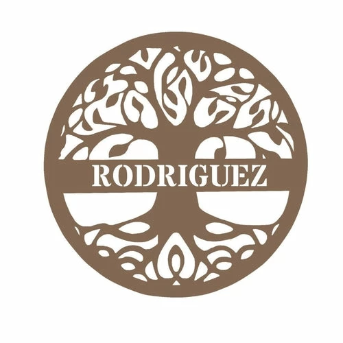 Precision Metal Art Window, Wall & Art Tree Of Life Monogram 2 Precision Metal Art Window, Wall & Art Tree Of Life Monogram