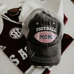 Katydid Pink Football Mom Trucker Hat CAPS & HATS