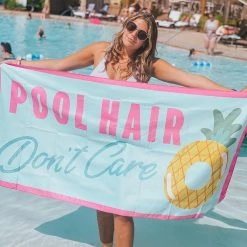 Katydid Pool Hair Don't Care Beach Towel PERSONAL PAMPERING