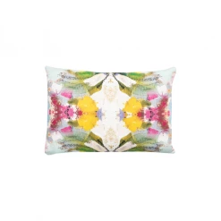 Laura Park Designs BED & SOFA Poppy Blue Linen Cotton Pillow