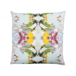 Laura Park Designs BED & SOFA Poppy Blue Linen Cotton Pillow