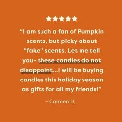 Calyan Wax PERSONAL PAMPERING Pumpkin + Spices Soy Candle - Limited Edition