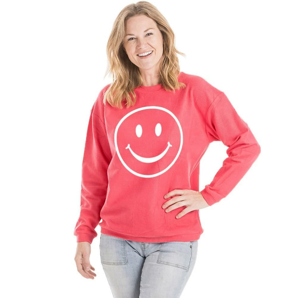 Katydid Happy Face Corded Sweatshirt TEES, TOPS & PULLOVERS 4 Katydid Happy Face Corded Sweatshirt TEES, TOPS & PULLOVERS