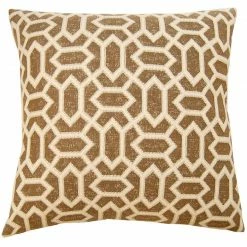 Square Feathers Sahara Diamonds Throw Pillow