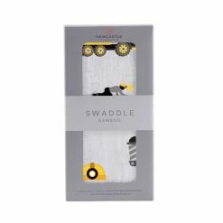 Newcastle Classics KID'S CLOTHING & ACCESSORIES Dump Trucks And Diggers Bamboo Muslin Swaddle