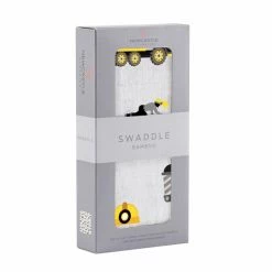 Newcastle Classics KID'S CLOTHING & ACCESSORIES Dump Trucks And Diggers Bamboo Muslin Swaddle