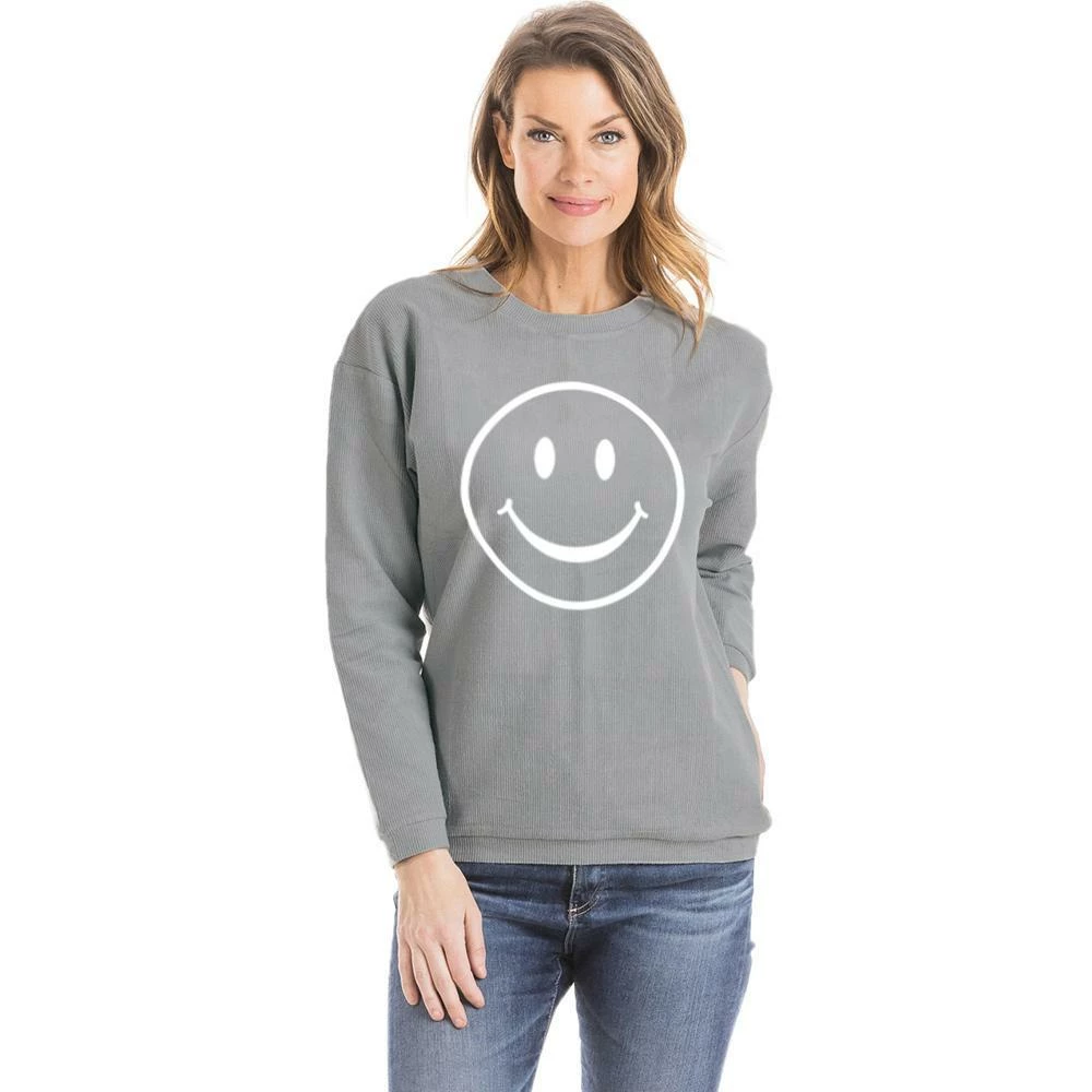 Katydid Happy Face Corded Sweatshirt TEES, TOPS & PULLOVERS 7 Katydid Happy Face Corded Sweatshirt TEES, TOPS & PULLOVERS