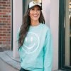 Katydid Happy Face Corded Sweatshirt TEES, TOPS & PULLOVERS