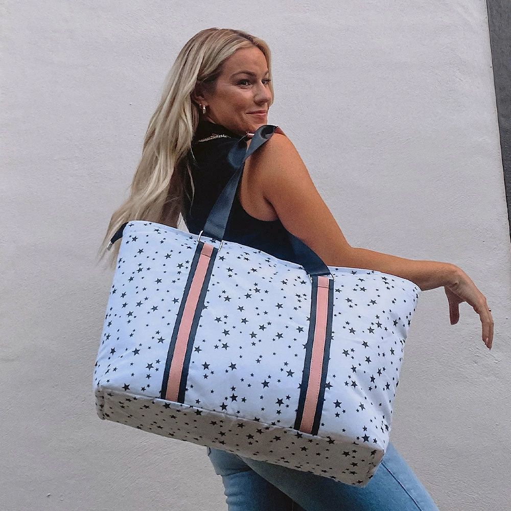 Katydid BAGS, POUCHES & PURSES Star Print Tote Bag 1 Katydid BAGS, POUCHES & PURSES Star Print Tote Bag