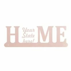 Precision Metal Art State Home Sign Window, Wall & Art