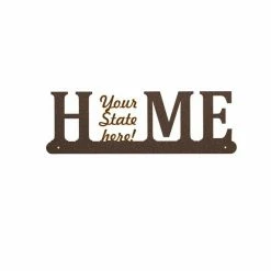 Precision Metal Art State Home Sign Window, Wall & Art