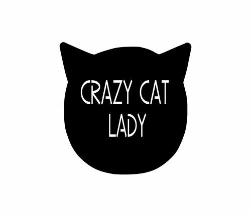 Precision Metal Art Crazy Cat Lady Sign Window, Wall & Art 2 Precision Metal Art Crazy Cat Lady Sign Window, Wall & Art