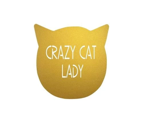 Precision Metal Art Crazy Cat Lady Sign Window, Wall & Art 4 Precision Metal Art Crazy Cat Lady Sign Window, Wall & Art