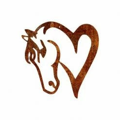 Precision Metal Art Horse Heart Metal Sign