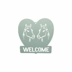 Precision Metal Art Window, Wall & Art Horse Welcome Sign