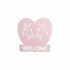 Precision Metal Art Window, Wall & Art Horse Welcome Sign