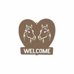 Precision Metal Art Window, Wall & Art Horse Welcome Sign