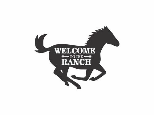Precision Metal Art Window, Wall & Art Welcome To The Ranch 2 Precision Metal Art Window, Wall & Art Welcome To The Ranch