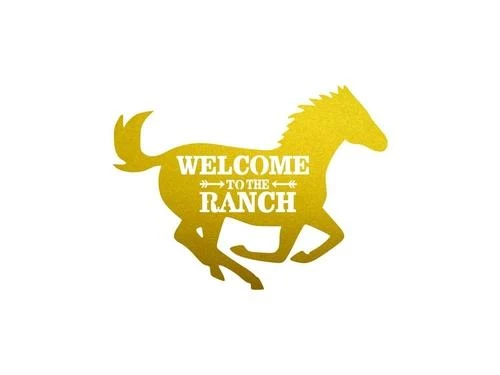 Precision Metal Art Window, Wall & Art Welcome To The Ranch 4 Precision Metal Art Window, Wall & Art Welcome To The Ranch