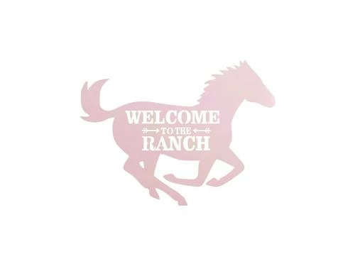 Precision Metal Art Window, Wall & Art Welcome To The Ranch 6 Precision Metal Art Window, Wall & Art Welcome To The Ranch