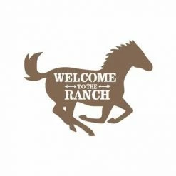 Precision Metal Art Window, Wall & Art Welcome To The Ranch 10 Precision Metal Art Window, Wall & Art Welcome To The Ranch