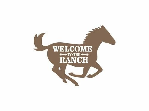 Precision Metal Art Window, Wall & Art Welcome To The Ranch 3 Precision Metal Art Window, Wall & Art Welcome To The Ranch