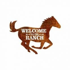 Precision Metal Art Window, Wall & Art Welcome To The Ranch 12 Precision Metal Art Window, Wall & Art Welcome To The Ranch