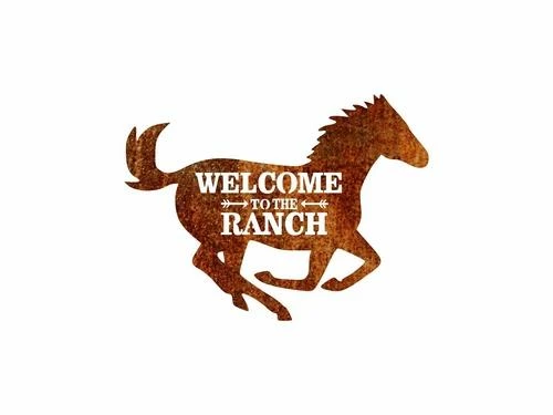 Precision Metal Art Window, Wall & Art Welcome To The Ranch 5 Precision Metal Art Window, Wall & Art Welcome To The Ranch