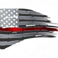 Precision Metal Art Window, Wall & Art Thin Line Tattered Flag 8 Precision Metal Art Window, Wall & Art Thin Line Tattered Flag