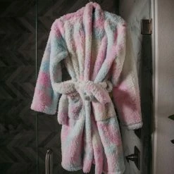 Katydid Tie Dye Women's Sherpa Robe