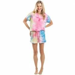 Katydid Pink, Yellow, And Blue Tie Dye Loungewear Set WOMEN'S LOUNGE & SWIM WEAR