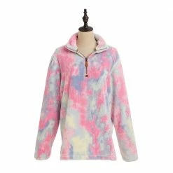 Katydid Tie Dye Women's Sherpa Pullover (#3) TEES, TOPS & PULLOVERS