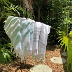 Ariel Herringbone Stripe Turkish Towel