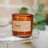 Crave Candles Company Dark Amber Glass Candle PERSONAL PAMPERING