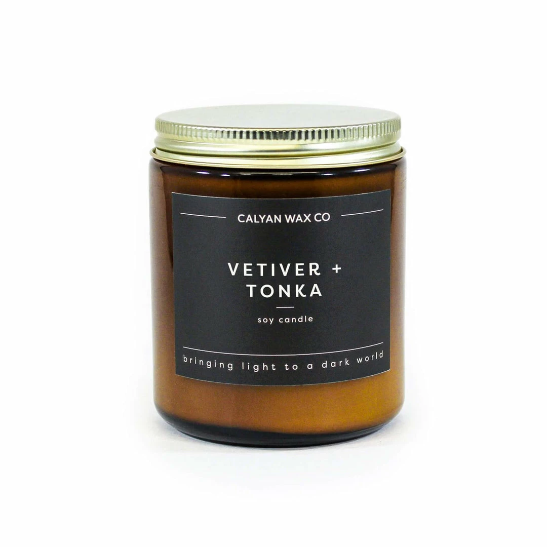 Calyan Wax Vetiver + Tonka Candle 3 Calyan Wax Vetiver + Tonka Candle