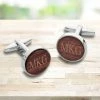 JDS MENSWEAR & ESSENTIALS Wooden Walnut Cufflinks