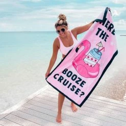 Katydid PERSONAL PAMPERING Booze Cruise Quick Dry Beach Towel
