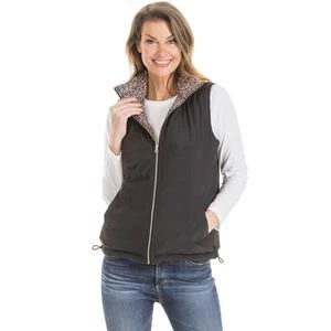Katydid Leopard Reversible Puffer Vest With Pockets TEES, TOPS & PULLOVERS 2 Katydid Leopard Reversible Puffer Vest With Pockets TEES, TOPS & PULLOVERS